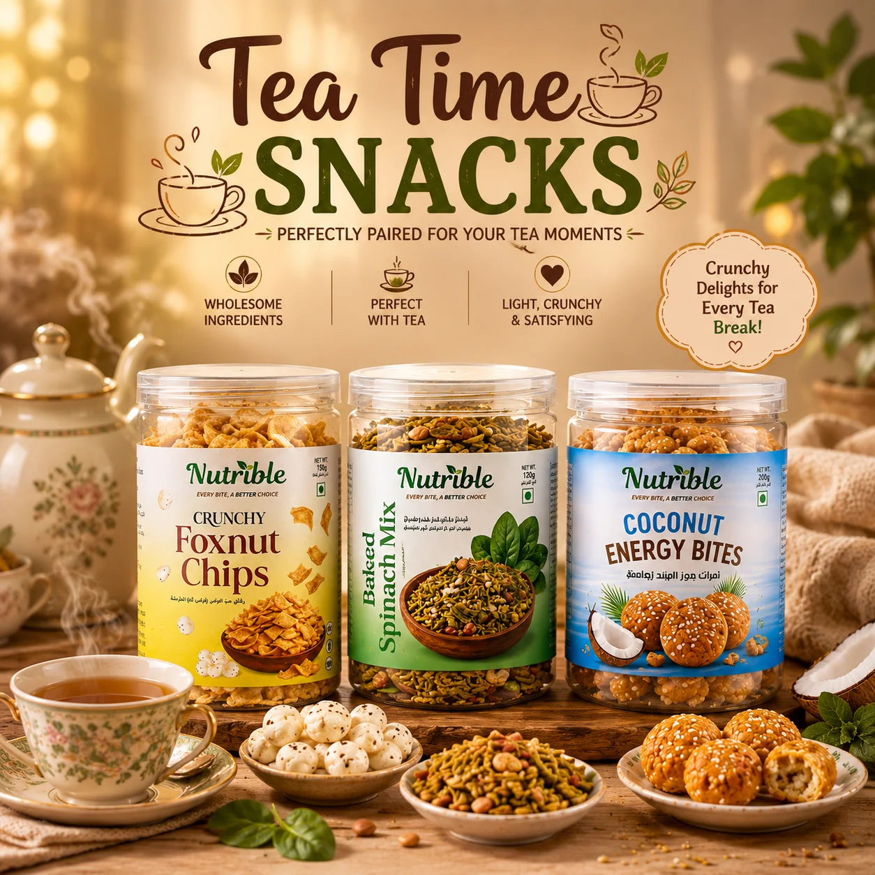 Tea time snacks Bundle pic Tea Time Snacks (Pack of 3) | 3% Off - Image 1